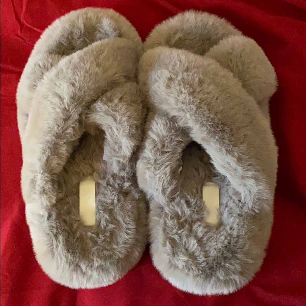 H&M fuzzy sandals